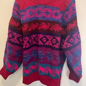 100% Wool- Women's Crew Neck Sweater